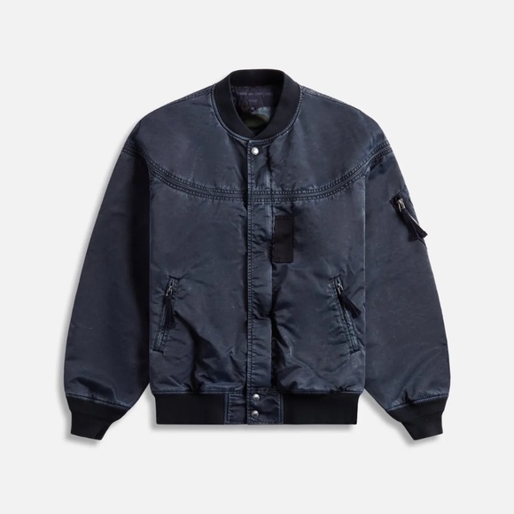 size XL - Comme des Garçons CDG Homme Nylon Twill Garment Dyed Jacket Navy